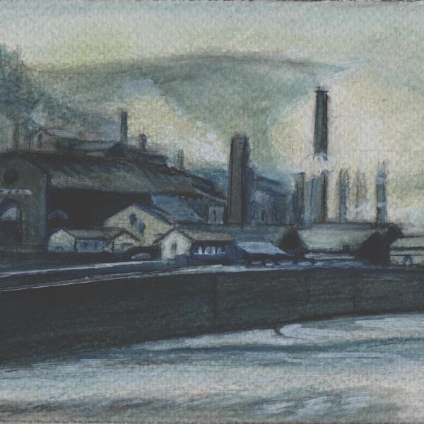 vue générale des forges et puits de robiac