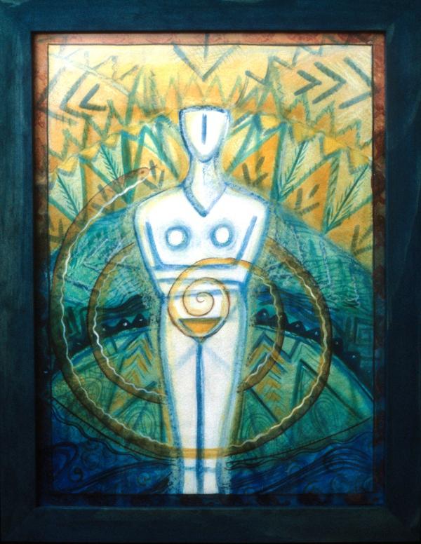 A White Snake Goddess