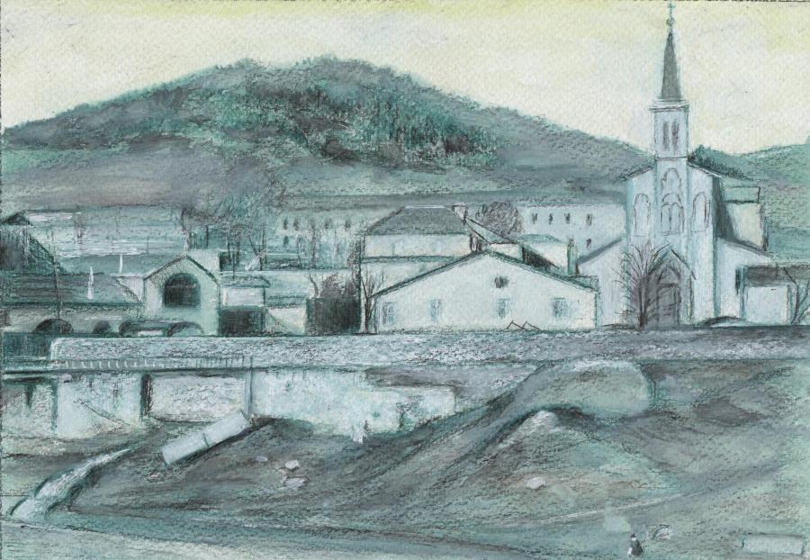 L'eglise et le haut traver