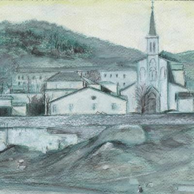 L'eglise et le haut traver